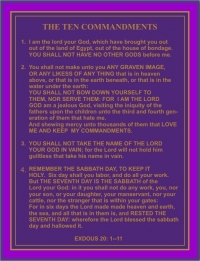 THE TEN COMMANDMENTS