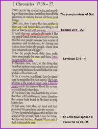 God speaks it is done.